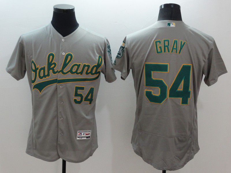 Men Oakland Athletics #54 Gray Grey Elite 2021 MLB Jerseys